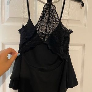 Fashion Nova Thinkin Bout You Top in Black XL